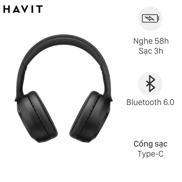 So sánh giá Tai nghe Bluetooth Chụp Tai Havit H603BT rẻ nhất? - Ảnh 2