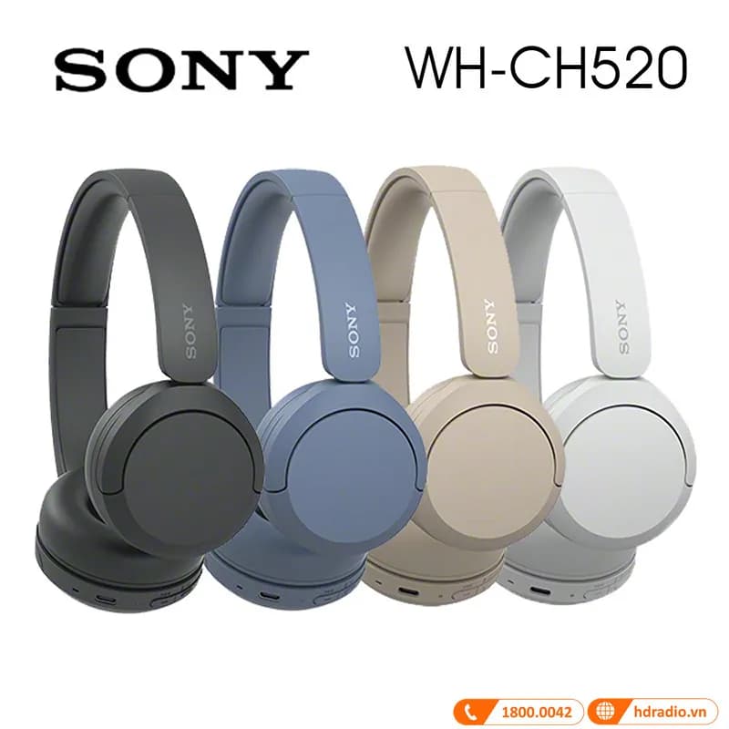Tai nghe Bluetooth Chụp Tai Sony WH-CH520 - Giá rẻ nhất hôm nay - Ảnh 4