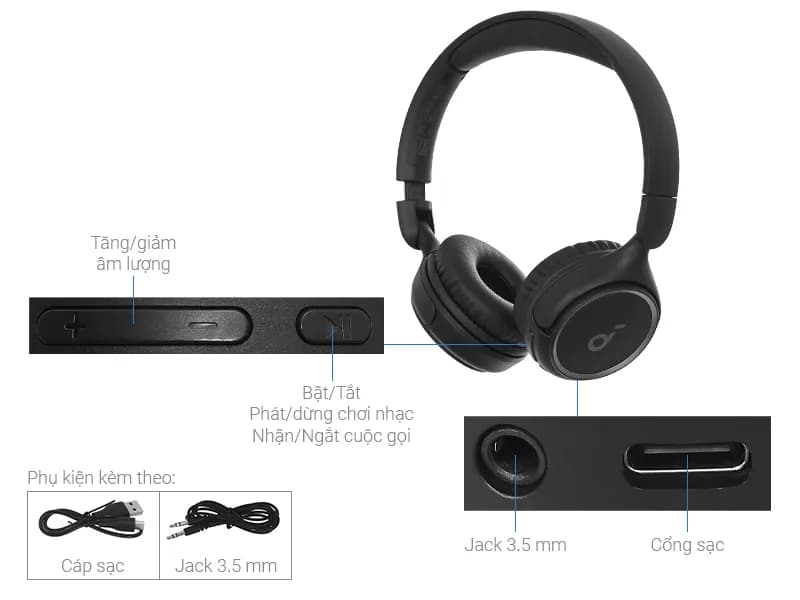 So sánh giá Tai nghe Bluetooth Chụp tai soundcore H30i - Tìm sản phẩm giá rẻ nhất - Ảnh 18