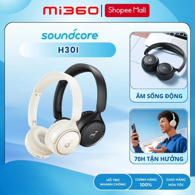 So sánh giá Tai nghe Bluetooth Chụp tai soundcore H30i - Tìm sản phẩm giá rẻ nhất - Ảnh 7