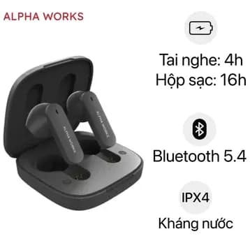 Tai nghe Bluetooth True Wireless Alpha Works AW BEAN300BLK - Giá rẻ nhất hôm nay - Ảnh 12