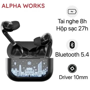 Tai nghe Bluetooth True Wireless Alpha Works AW BEAN300BLK - Giá rẻ nhất hôm nay - Ảnh 8