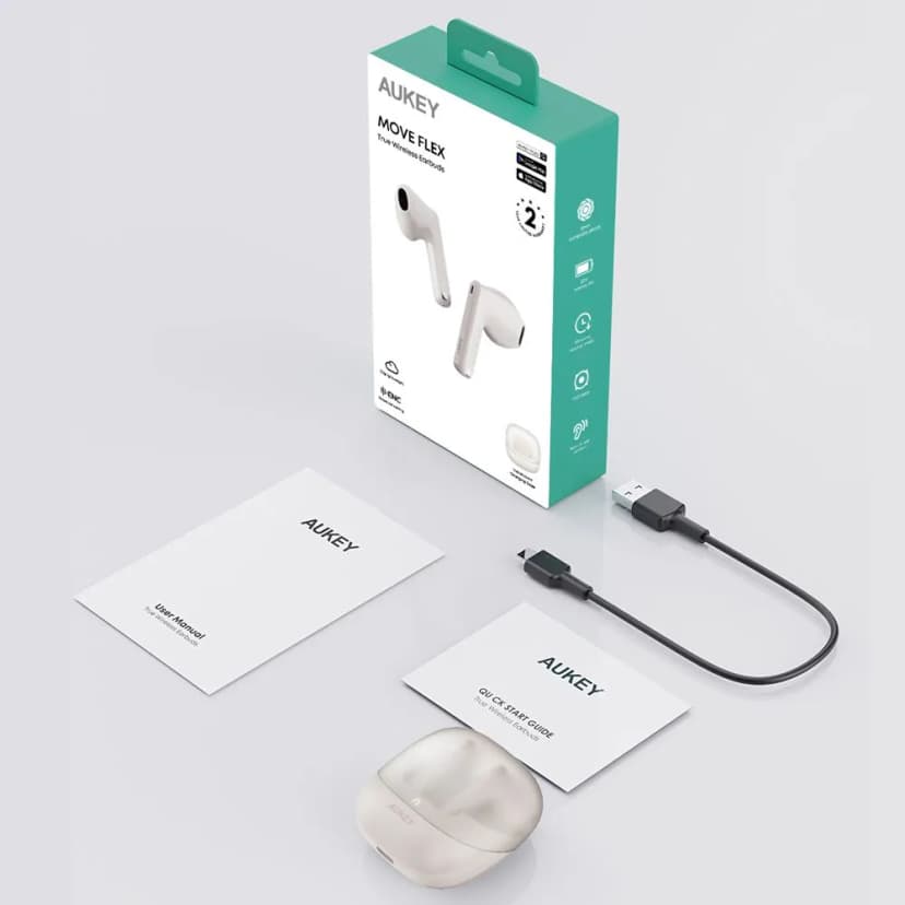 Tai nghe Bluetooth True Wireless Aukey EP-M4 TWS - Trắng - Giá rẻ nhất hôm nay - Ảnh 5