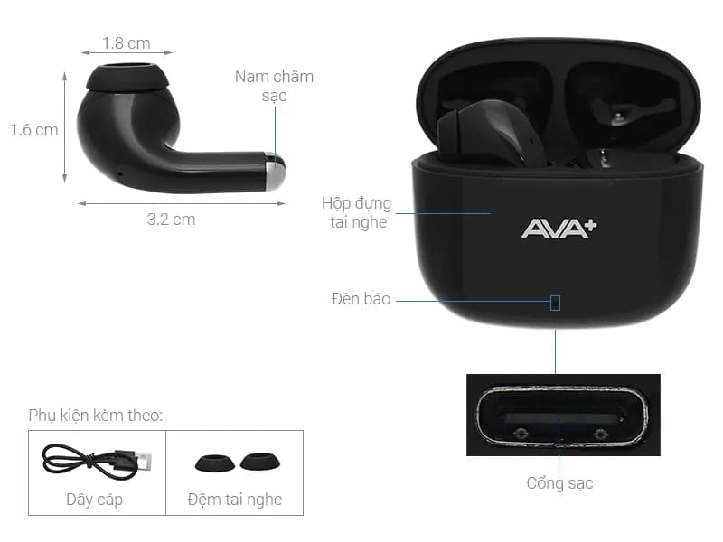 Tai nghe Bluetooth True Wireless AVA+ Go F25 - Giá rẻ nhất hôm nay - Ảnh 3