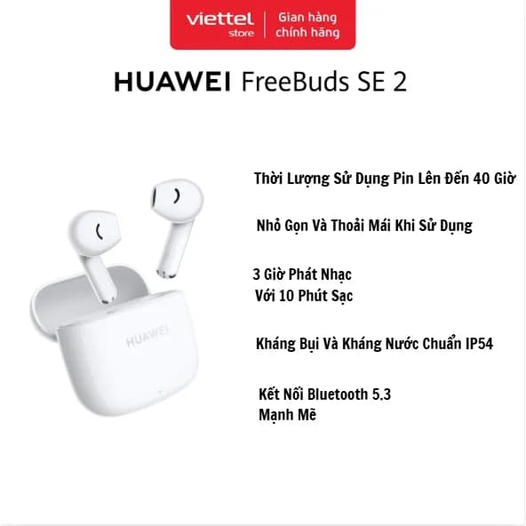 So sánh giá Tai nghe Bluetooth True Wireless Huawei T0016 FreeBuds SE 2 - imei - Tìm sản phẩm giá rẻ nhất - Ảnh 13