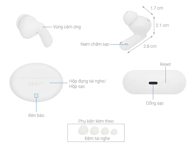 So sánh giá Tai nghe Bluetooth True Wireless OPPO ENCO Clip2 ETEN1 - Tìm sản phẩm giá rẻ nhất - Ảnh 17