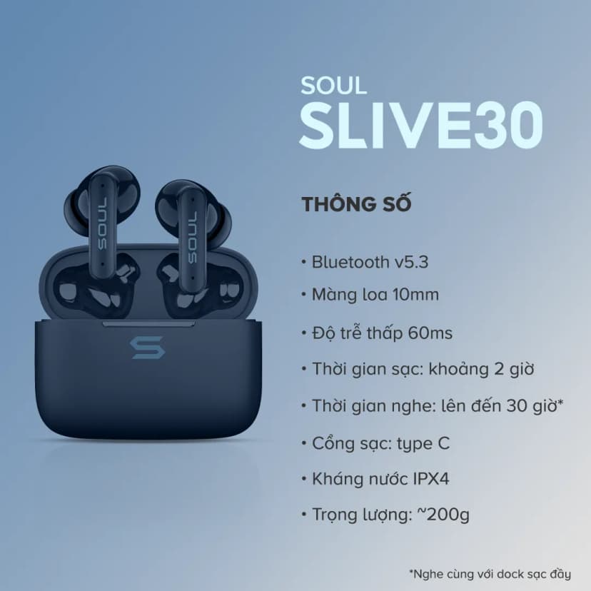 Tai nghe Bluetooth True Wireless Soul S-LIVE 30 - Giá rẻ nhất hôm nay - Ảnh 3