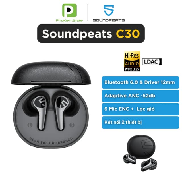 So sánh giá Tai nghe Bluetooth True Wireless SoundPeats C30 rẻ nhất? - Ảnh 10