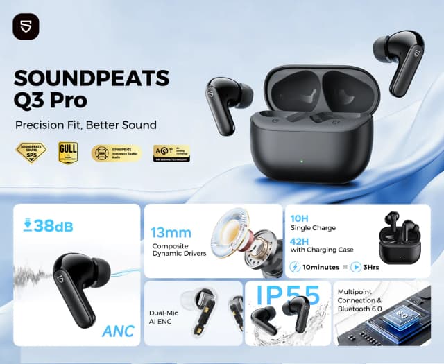 So sánh giá Tai nghe Bluetooth True Wireless SoundPeats Q3 Pro rẻ nhất? - Ảnh 19