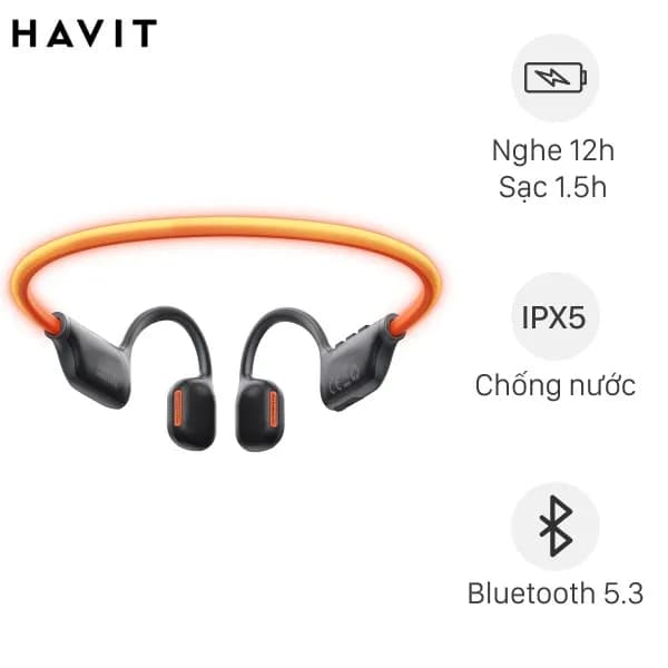 So sánh giá Tai nghe Bluetooth truyền âm thanh qua không khí Havit Hakii Light rẻ nhất? - Ảnh 4