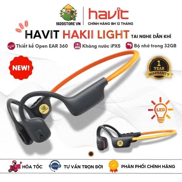 So sánh giá Tai nghe Bluetooth truyền âm thanh qua không khí Havit Hakii Light rẻ nhất? - Ảnh 6