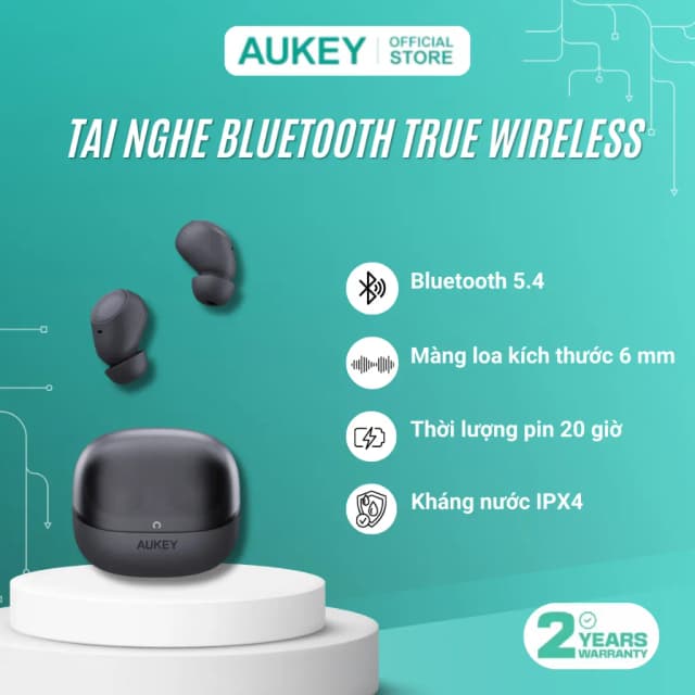 Tai nghe Bluetooth True Wireless Aukey EP-M3A - Xanh Dương - Ảnh 10