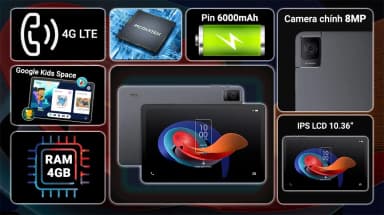 Máy tính bảng TCL Tab 10 Gen 2 4G 4GB/64GB - 4