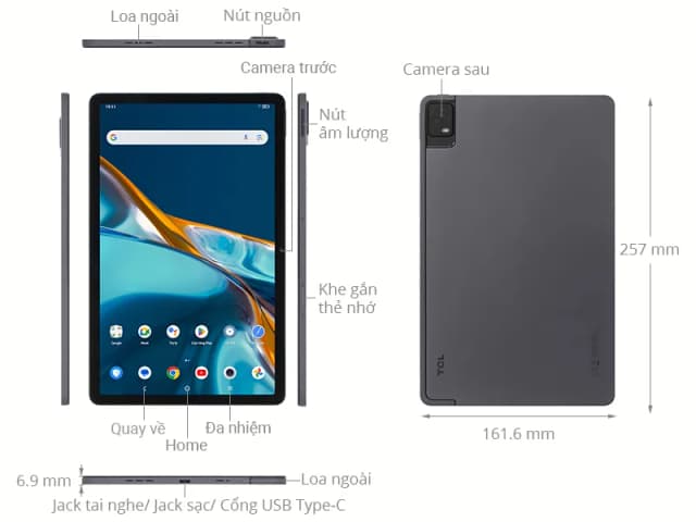 Máy tính bảng TCL Tab 11 WiFi 4GB/128GB - 14