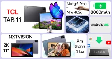 Máy tính bảng TCL Tab 11 WiFi 4GB/128GB - 10