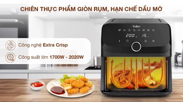 So sánh giá Nồi chiên không dầu Tefal 7.5 lít EY855D68 rẻ nhất? - Ảnh 11
