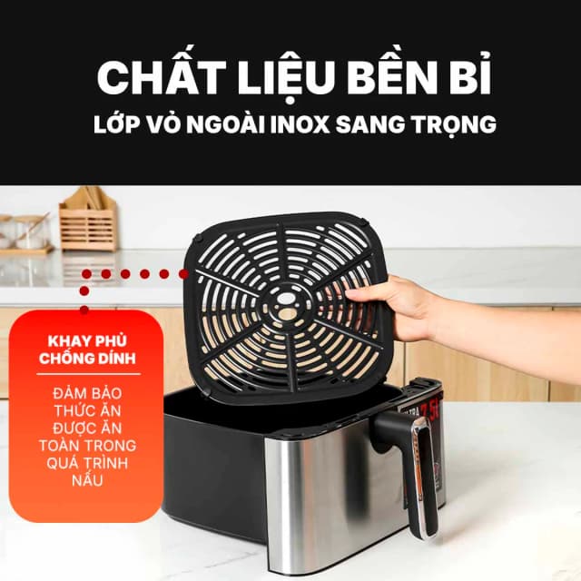 So sánh giá Nồi chiên không dầu Tefal 7.5 lít EY855D68 rẻ nhất? - Ảnh 17