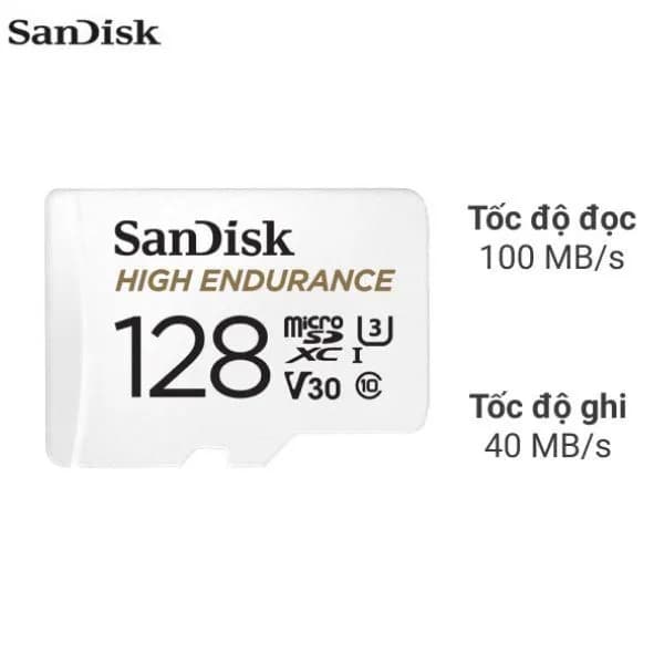 Thẻ nhớ chuyên Camera Sandisk MicroSD 128GB class 10_U3 - Ảnh 10