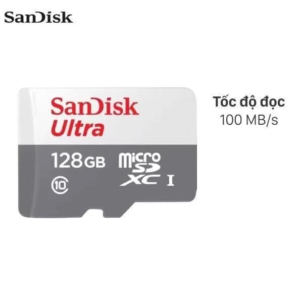 Thẻ nhớ Sandisk MicroSD 128GB class 10_U1 - Giá rẻ nhất hôm nay - Ảnh 1