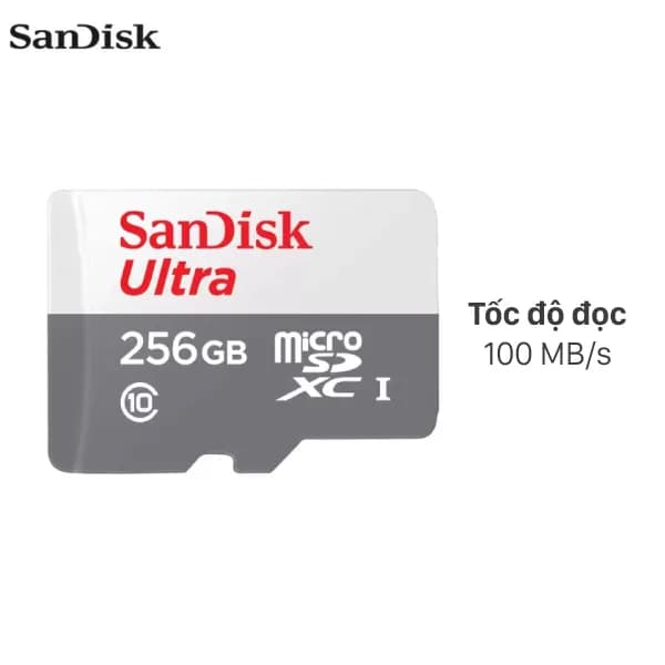 Thẻ nhớ SanDisk MicroSD 256GB class 10_U1 - Giá rẻ nhất hôm nay - Ảnh 1