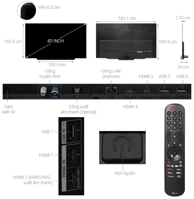 So sánh giá Smart Tivi OLED LG AI 4K 83 inch 83C4PSA rẻ nhất? - Ảnh 11