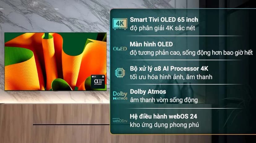 Smart Tivi OLED LG AI 4K 65 inch 65B4PSA - Giá rẻ nhất hôm nay - Ảnh 19