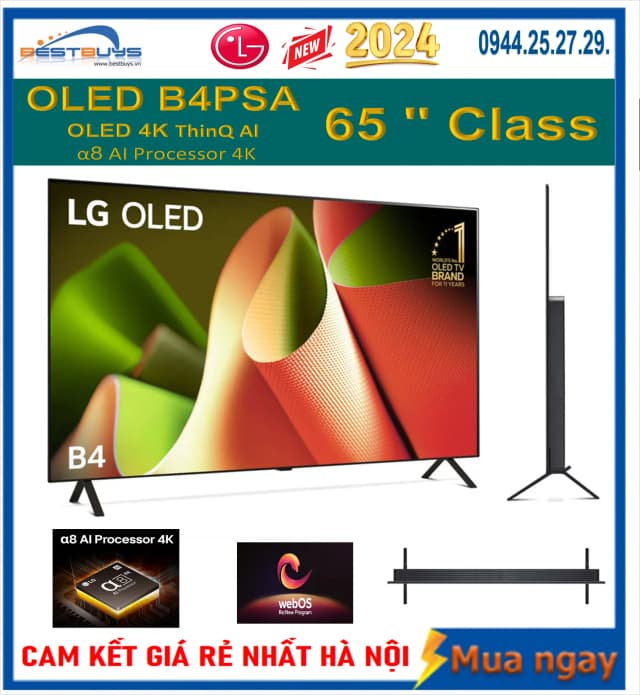 So sánh giá Smart Tivi OLED LG AI 4K 65 inch 65B4PSA rẻ nhất? - Ảnh 7