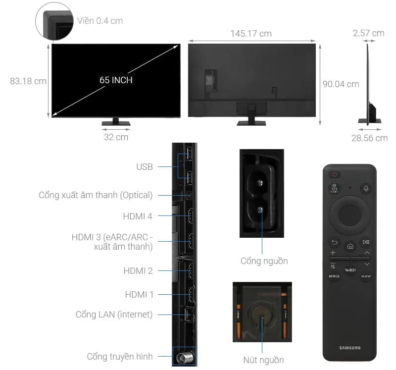 Smart Tivi QLED Samsung AI 4K 65 inch QA65Q70D - Giá rẻ nhất hôm nay - Ảnh 12