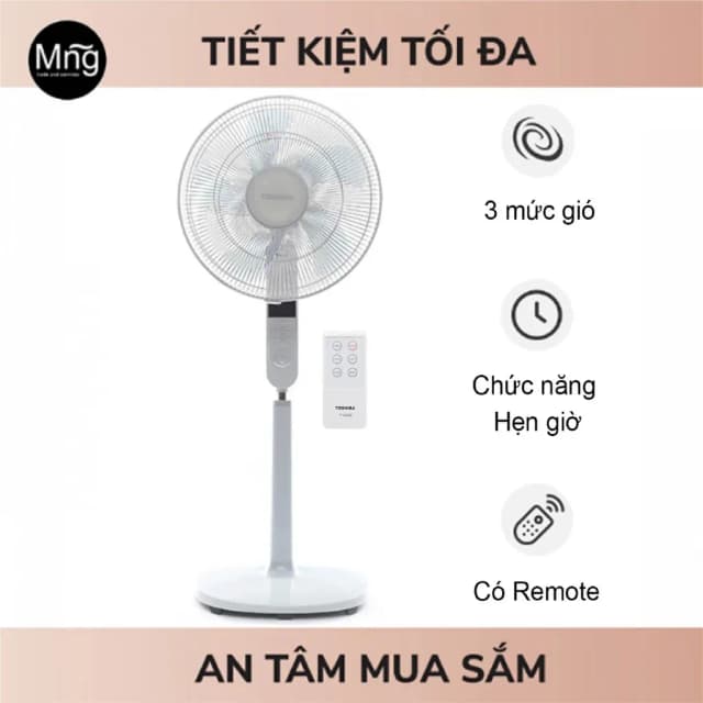 So sánh giá Quạt đứng Toshiba 5 cánh F-LSA20(H)VN 60W rẻ nhất? - Ảnh 8