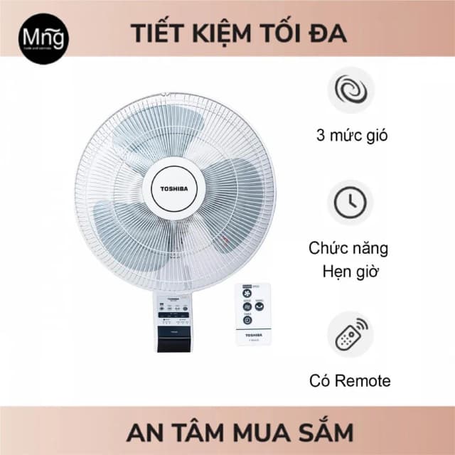 So sánh giá Quạt treo tường Toshiba 3 cánh F-WSA20(H)VN 55W rẻ nhất? - Ảnh 9