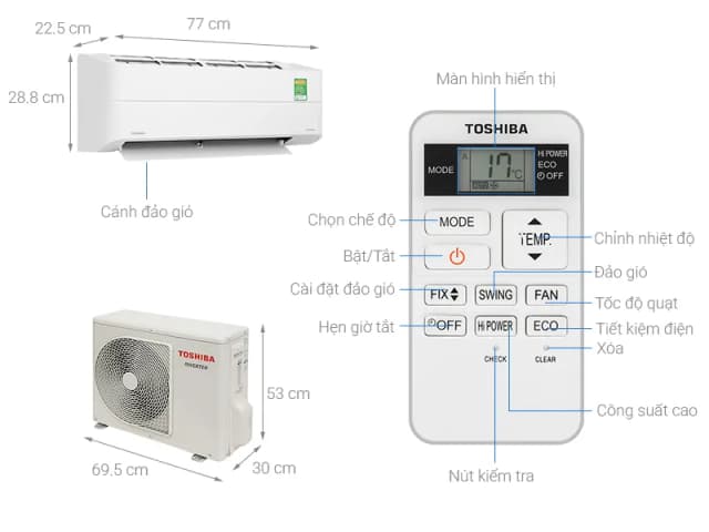 So sánh giá Máy lạnh Toshiba Inverter 1.5 HP RAS-H13Z2KCVG-V rẻ nhất? - Ảnh 2