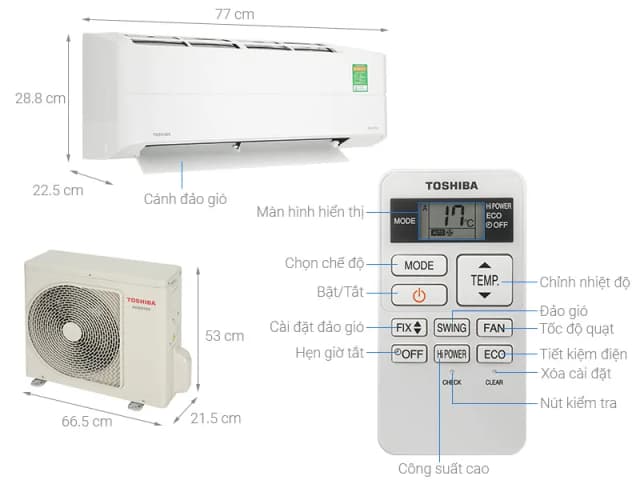 So sánh giá Máy lạnh Toshiba Inverter 1 HP RAS-H10Z1KCVG-V rẻ nhất?