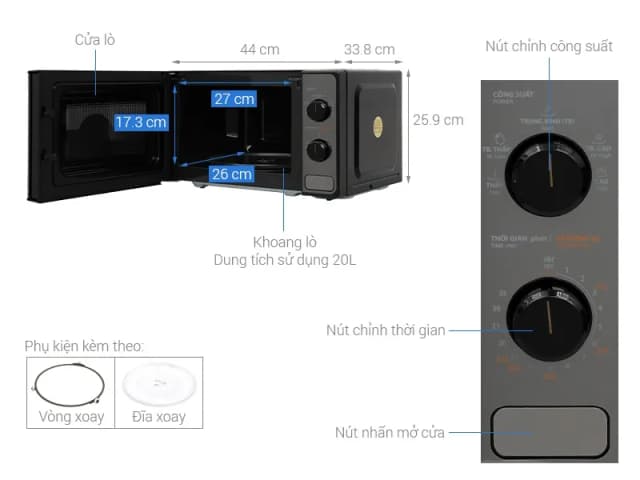 So sánh giá Lò vi sóng Toshiba MM2-MM20PE(BM)VN 20 lít rẻ nhất? - Ảnh 16