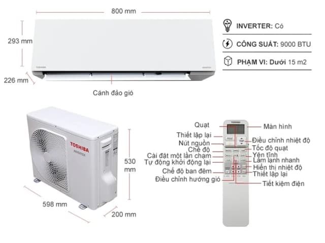 So sánh giá Máy lạnh Toshiba Inverter 1 HP RAS-H10E2KCVG-V rẻ nhất? - Ảnh 7
