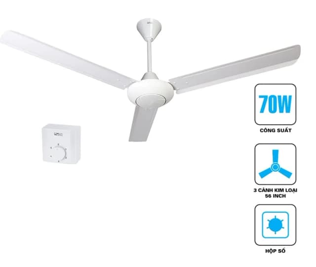 So sánh giá Quạt trần AC 3 cánh ACF01A563 70W rẻ nhất? - Ảnh 10
