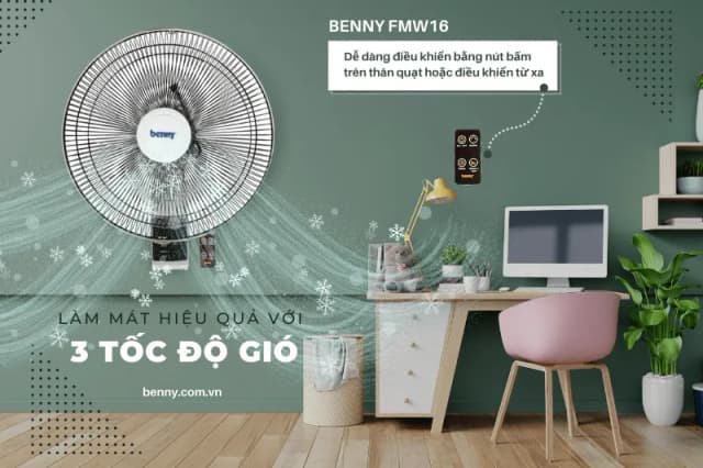 So sánh giá Quạt treo tường Benny 3 cánh FMW16 50W rẻ nhất? - Ảnh 12