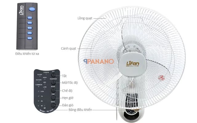 Top 1 so sánh giá Quạt treo tường Lifan 3 cánh TE-1688 50W - Tìm sản phẩm giá rẻ nhất - Ảnh 11