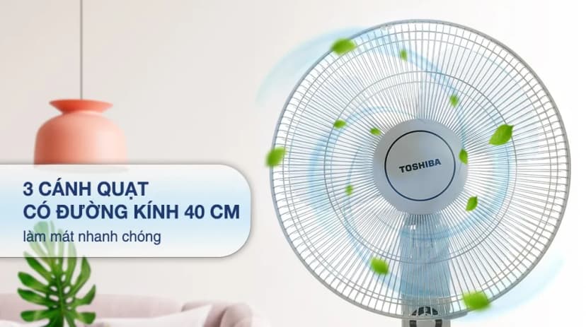 So sánh giá Quạt treo tường Toshiba 3 cánh F-AWZ50VN(H) 55W - Tìm sản phẩm giá rẻ nhất - Ảnh 3