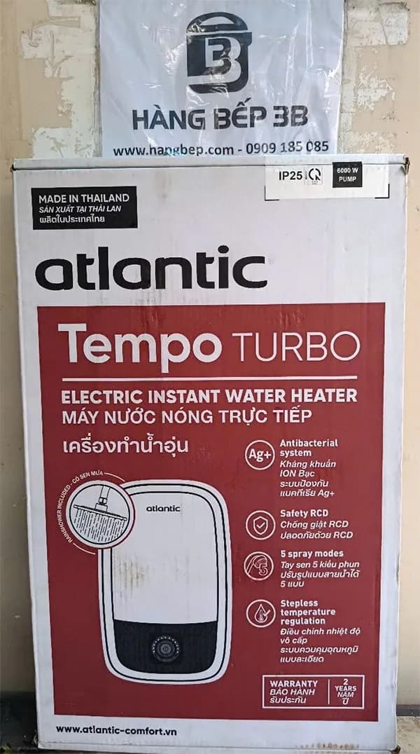So sánh giá Máy nước nóng trực tiếp Atlantic 6000W Tempo Turbo 6000 PU RS - 811029 rẻ nhất? - Ảnh 18
