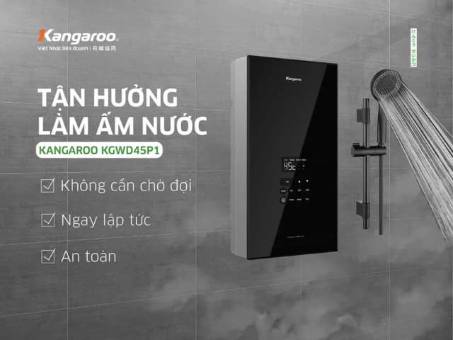 Top 1 so sánh giá Máy nước nóng trực tiếp Kangaroo 4500W KGWD45P1 - Tìm sản phẩm giá rẻ nhất - Ảnh 7