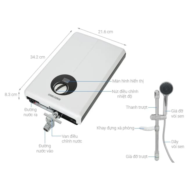 So sánh giá Máy nước nóng trực tiếp Stiebel Eltron 4500W XGL 45 EC rẻ nhất? - Ảnh 4