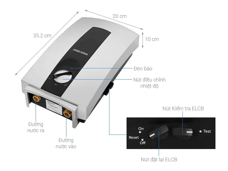 Máy nước nóng trực tiếp đa điểm (Multi Point) Stiebel Eltron 6000W DHC 6 EC - Giá rẻ nhất hôm nay - Ảnh 2