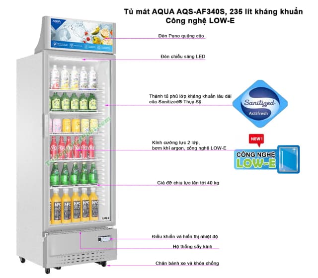 So sánh giá Tủ mát Aqua 215 lít AQS-AF340S rẻ nhất? - Ảnh 12