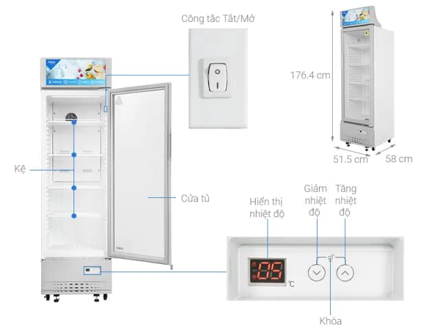 So sánh giá Tủ mát Aqua 215 lít AQS-AF340S rẻ nhất? - Ảnh 8