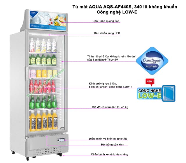 So sánh giá Tủ mát Aqua 320 lít AQS-AF440S rẻ nhất? - Ảnh 11