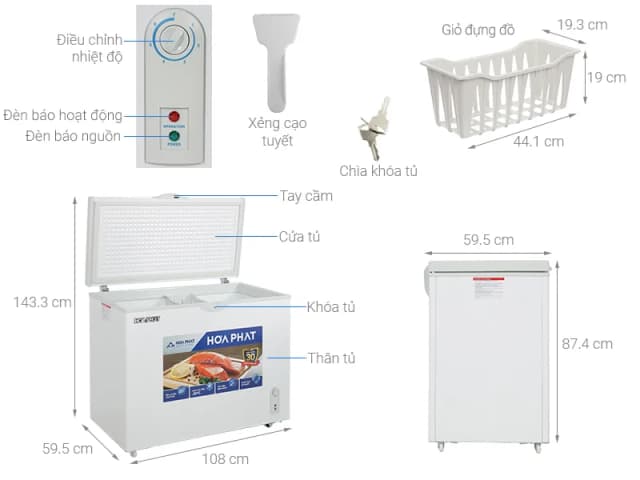 So sánh giá Tủ đông Hòa Phát 252 lít HPF AD6252 rẻ nhất? - Ảnh 4