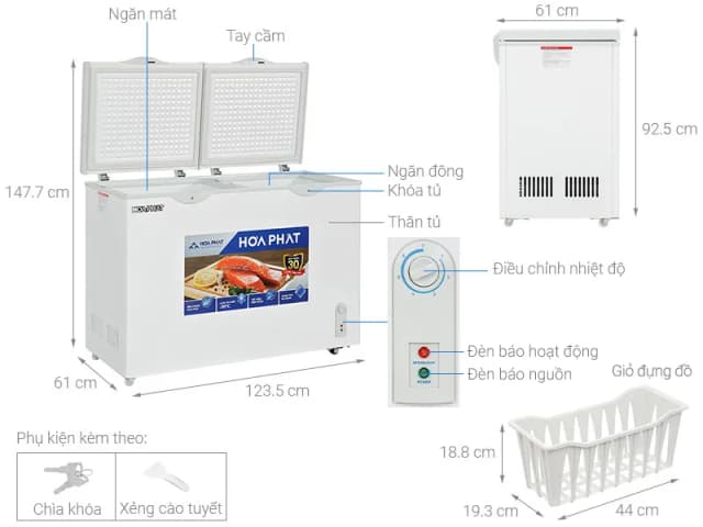 So sánh giá Tủ đông Hòa Phát 245 Lít HPF BD6245 rẻ nhất? - Ảnh 5