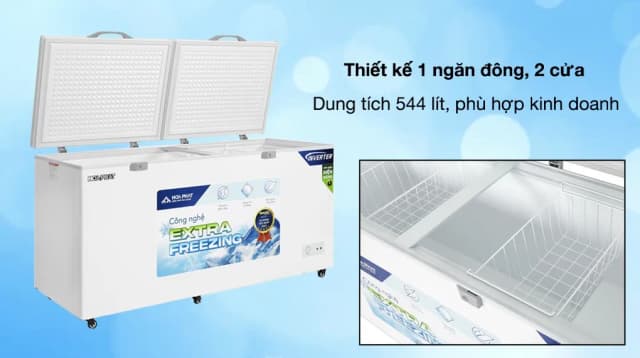 So sánh giá Tủ đông Hòa Phát Inverter 544 lít HPF AD8544 rẻ nhất? - Ảnh 2