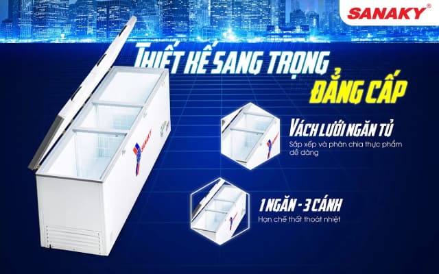 Top 1 so sánh giá Tủ đông Sanaky Inverter 1143.5 lít VH-1399HY4K - Tìm sản phẩm giá rẻ nhất - Ảnh 4