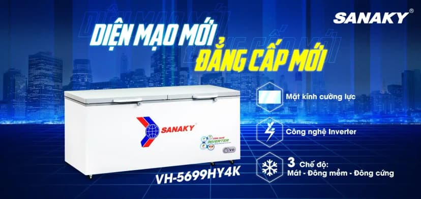 So sánh giá Tủ đông Sanaky Inverter 410 lít VH-5699HY4K - Tìm sản phẩm giá rẻ nhất - Ảnh 4